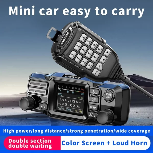 ZASTONE D500 Car Walkie Talkie 25W Mini Mobile HF Transceiver Aviation AM Frequency Decoding Outdoor Communication - Image 5