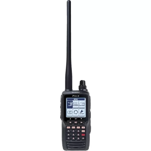 YAESU FTA-550L Aviation Portable Radio VOR and ILS Navigation Features NOAA Weather with Battery & Charger