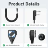 Hand Microphone Single PTT 2-Pin K-Type Walkie Talkie Speaker Compatible With Baofeng UV-32 UV-25 Quansheng Kenwood TYT Radio - Image 2