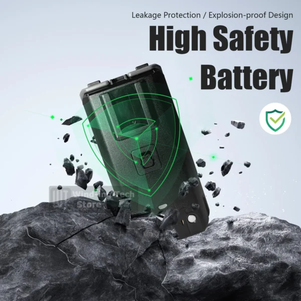 Quansheng TK11(5) Radio Battery Back Clip 2500mAh Type-C Charging - Image 3