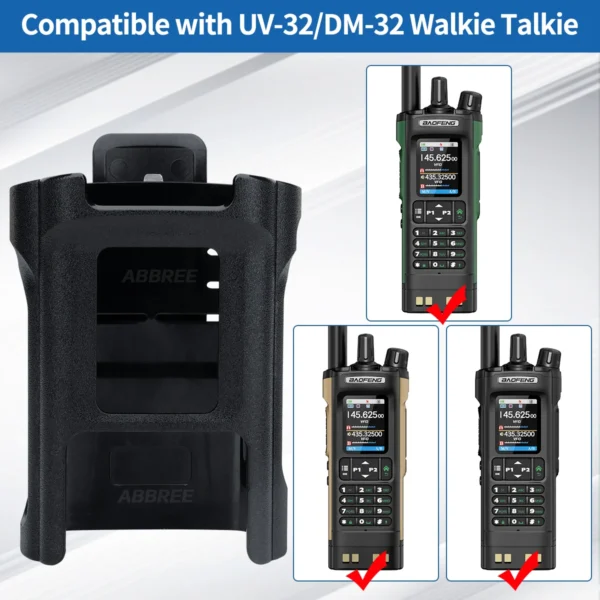 Baofeng UV-32 Walkie Talkie Belt Clip Hoster Original DM-32 Belt Holster Belt Holder Case with Clip For DM32UV Ham Two Way Radio - Image 2