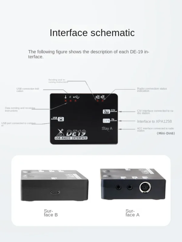 Xiegu DE-19 External Expansion Adapter Matching G90 G106 and XPA125B for XIEGU Transceiver - Image 4