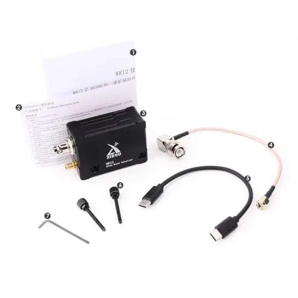 Wishcolor WR12 54-1000MHz High Sensitivity Wideband Receiver Kit for XIEGU X6200 Shortwave Radio Expansion - Image 3