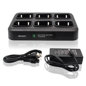 Six-Way Multi Desktop Charger for HYTERA HYT Radio TC-508 TC-446S TC-518 TC-580 TC-500S TC-585 TC-560 TC-510