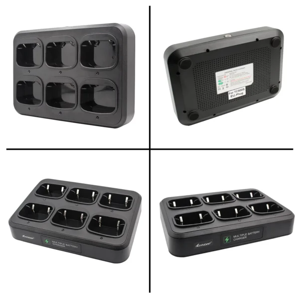 Six-Way Multi Desktop Charger for HYTERA HYT Radio TC-508 TC-446S TC-518 TC-580 TC-500S TC-585 TC-560 TC-510 - Image 5