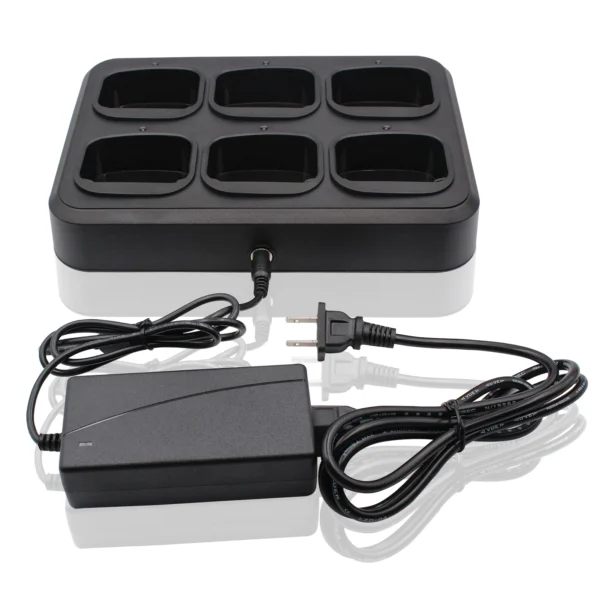 Six-Way Multi Desktop Charger for HYTERA HYT Radio TC-508 TC-446S TC-518 TC-580 TC-500S TC-585 TC-560 TC-510 - Image 4
