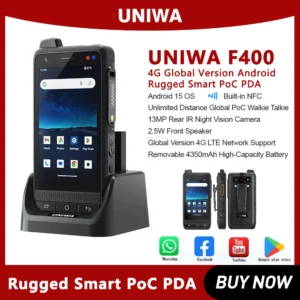 NEW Uniwa F400 4-Inch Handheld DMR Digital For Waterproof Walkie Talkie With Global Range Zello Walkie Talkie Smartphone