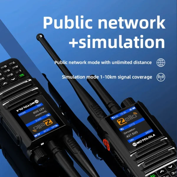 Analog Network Radio Dual Mode Walkie Talkie Zello Global POC UHF/VHF Bluetooth WiFi 2G 3G 4G Sim Card Android Radio - Image 3