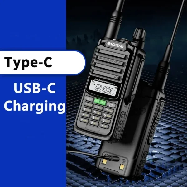 Baofeng UV-68 Pro Max V2 IP68 Waterproof Walkie Talkie 8800mah Battery Type C UHF VHF Dual Band 128 Channels UV-S22 UV-98 Pro Red Radios - Image 6