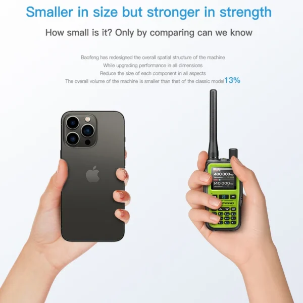 BAOFENG UV 5R Mini Walkie Talkie Bluetooth Wireless Copy Frequency Dual PTT UHF VHF AM Type-C Long Range Ham 2 Way Radio Camping - Image 6