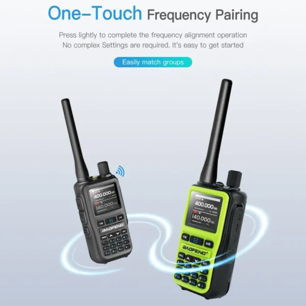 BAOFENG UV 5R Mini Walkie Talkie Bluetooth Wireless Copy Frequency Dual PTT UHF VHF AM Type-C Long Range Ham 2 Way Radio Camping - Image 3