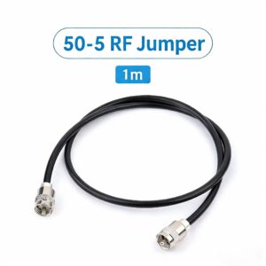 1m 50Ω 5D RF Jumper Cable | M‑Male to M‑Male Coaxial Feeder (50‑5 / 5D‑FB)
