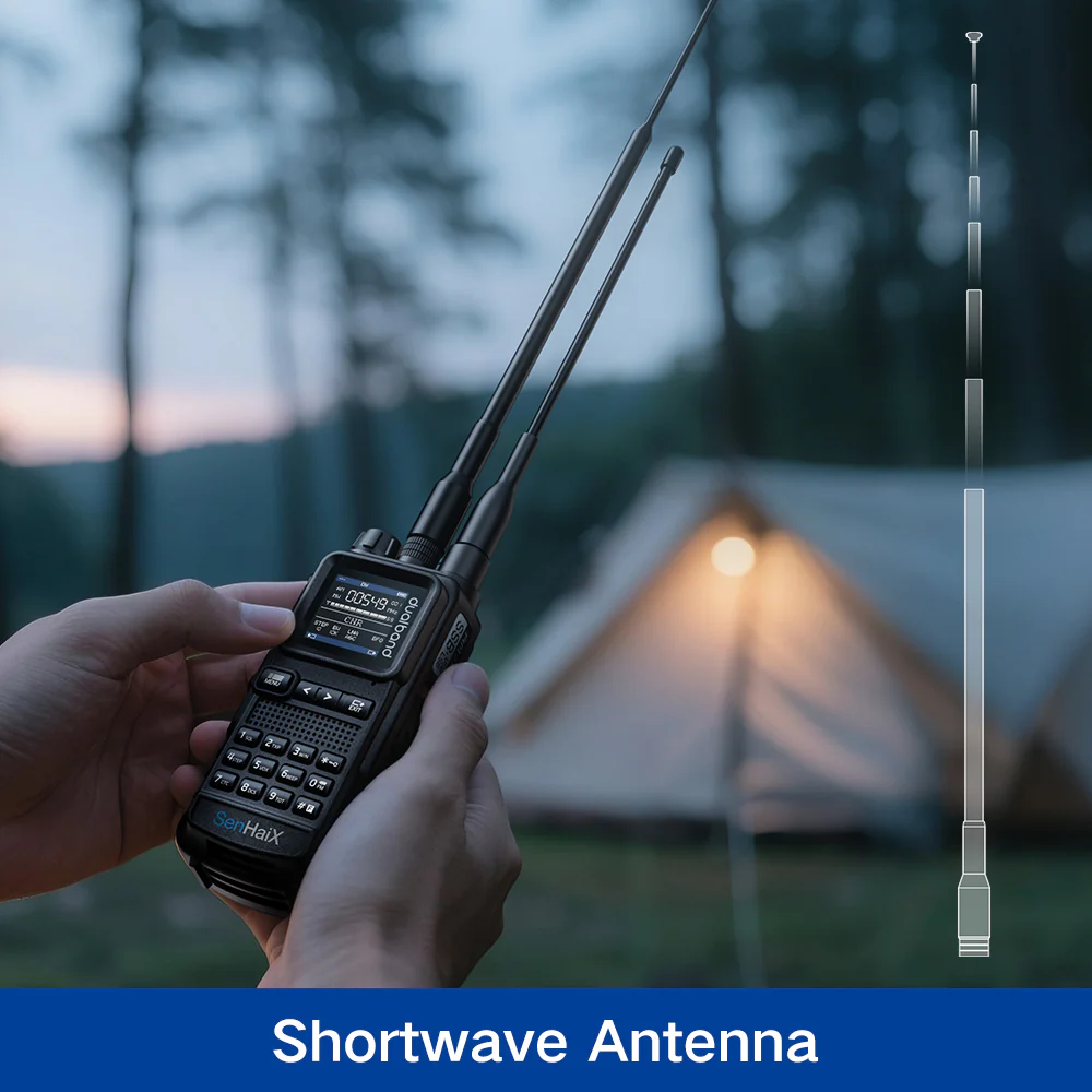 SHX‑8650 UV Dual‑Band Emergency Walkie‑Talkie with 8W Output, SOS, Bluetooth - Image 4