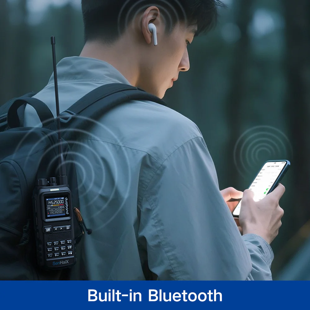 SHX‑8650 UV Dual‑Band Emergency Walkie‑Talkie with 8W Output, SOS, Bluetooth - Image 6