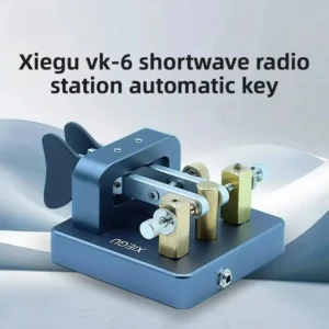 * XIEGU VK-6 Mini Shortwave Radio CW Key Aluminum Alloy Morse Keyer