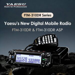 YAESU FTM-310DR ASP C4FM/FM Dual Band Mobile Transceiver – 144/430MHz, 55W VHF / 50W UHF, Digital + Analog