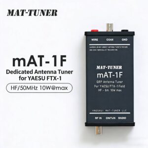 Yaesu FTX-1 Dedicated Antenna Tuner mAT-1F – HF/50MHz, 10W, Compatible with Long Wire and 50Ω Antennas
