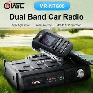 VR-N7600 50W GPS Dual Band Vehicle Radio Station with Mobile APP Programming - Walkie Talkie Compatible