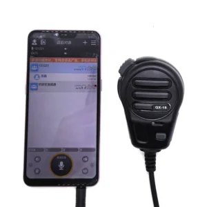 QX18 PTT Shoulder Microphone for Zello & Mobile Apps - Push-to-Talk Professional Communication