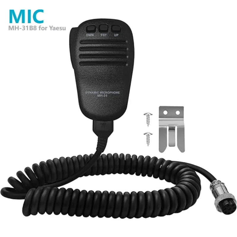 MH-31B8 Handheld Speaker Microphone Compatible with Yaesu Two Way Radios