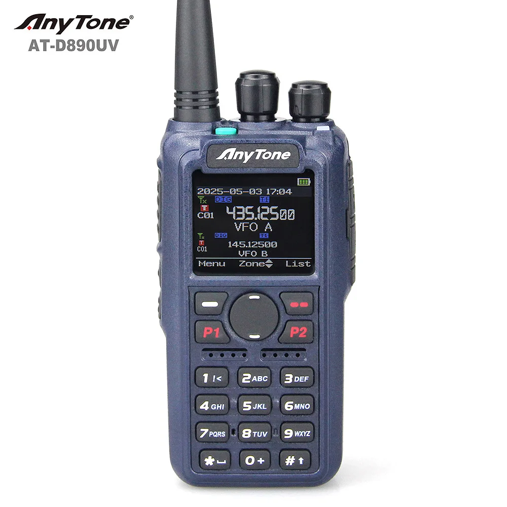 AT-D890UV Anytone New Arrival Multi-Protocol Digital and Analog Radio
