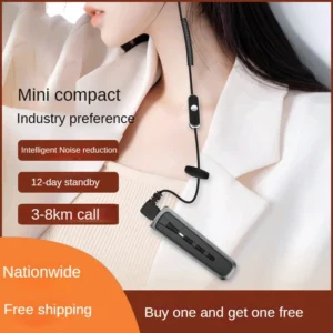Mini Two way Radios for Civilian Restaurants, Hotel hair salons, Beauty salons, Wireless walkie talkie with headphones