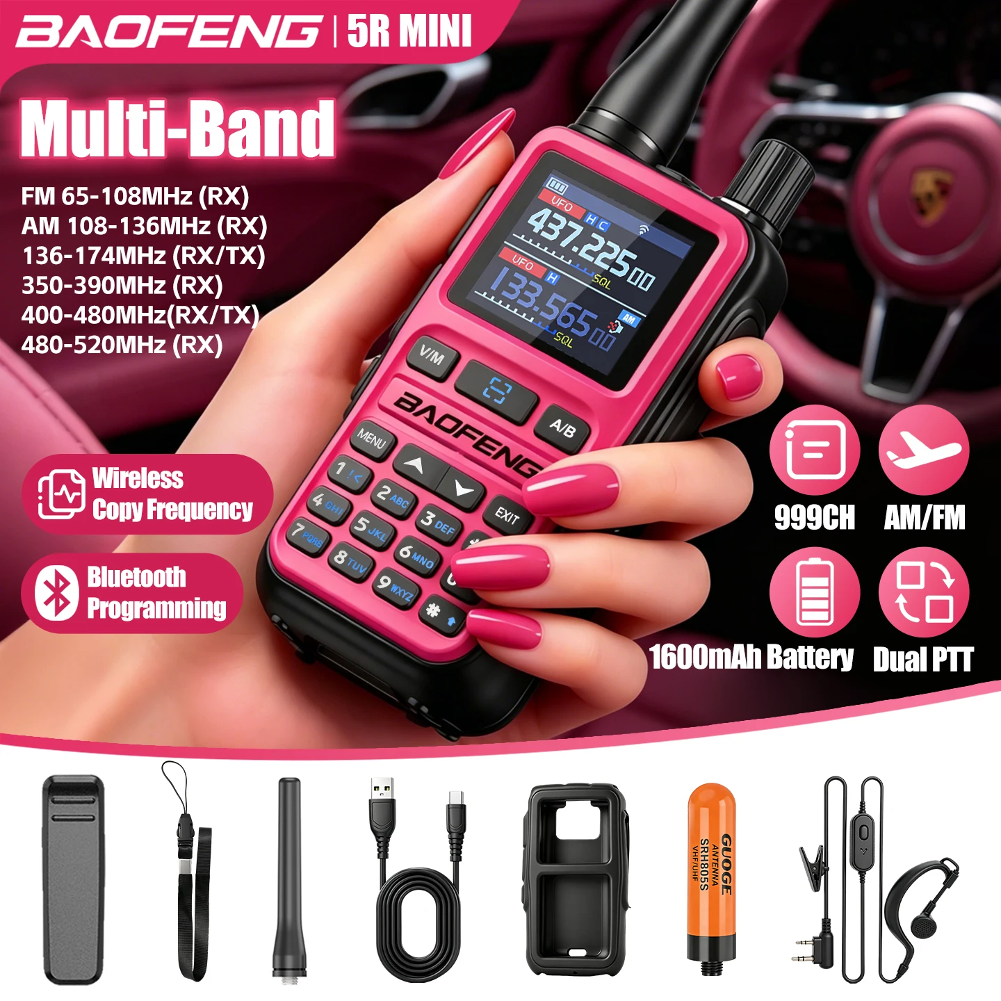 Baofeng 5Rmini Newest Walkie Talkie Free Shipping - Image 4