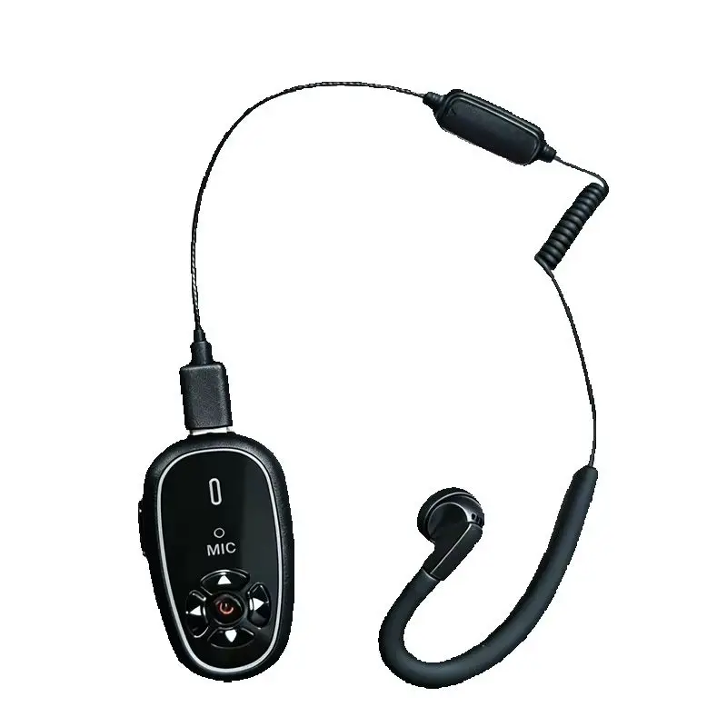 Hands-Free Mini 2-ways Radios Headset AI Voice Control Upgraded
