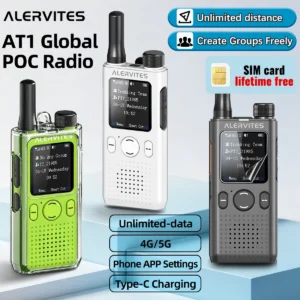 [Free Shipping] Baofeng AT1 ALERVITES Global PoC Radio - Unlimited Distance & Free Group Creation with Lifetime 4G/5G Data