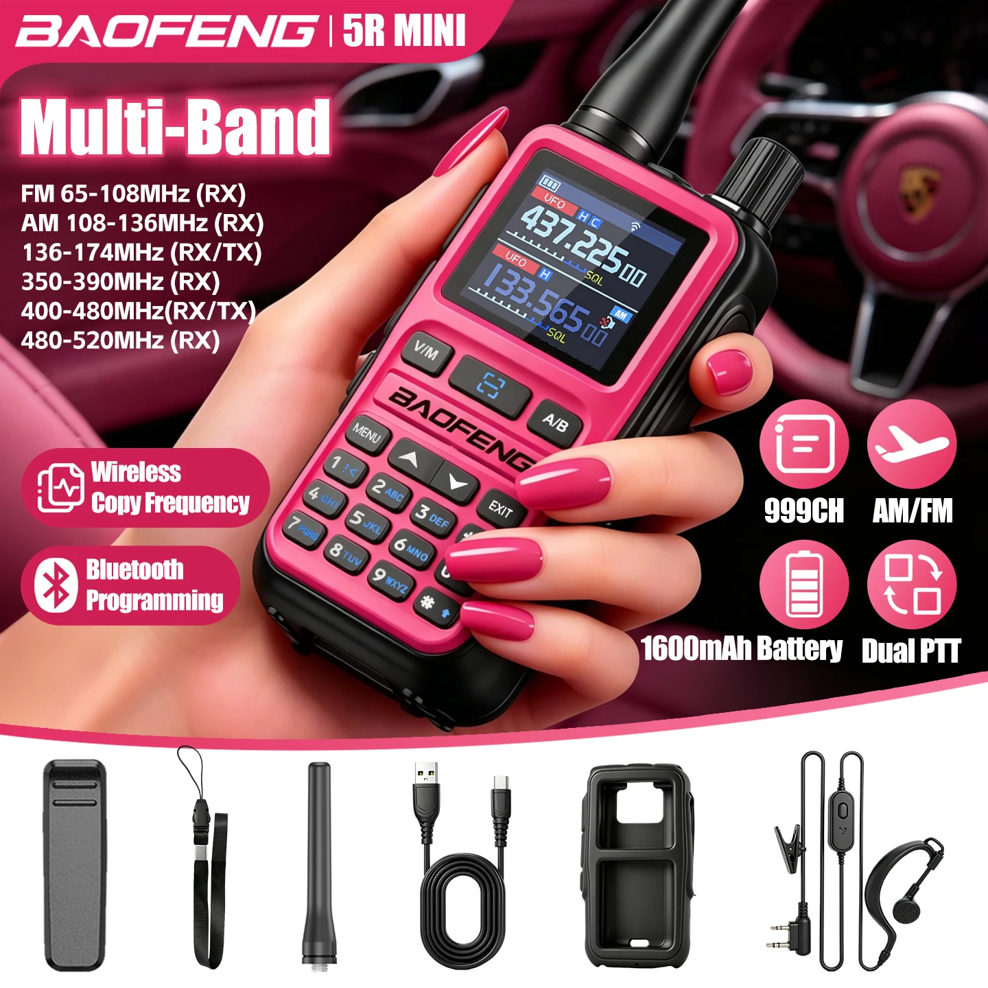 Baofeng 5Rmini Newest Walkie Talkie Free Shipping - Image 5