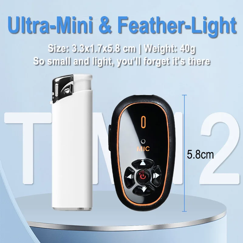 Hands-Free Mini 2-ways Radios Headset AI Voice Control Upgraded - Image 4