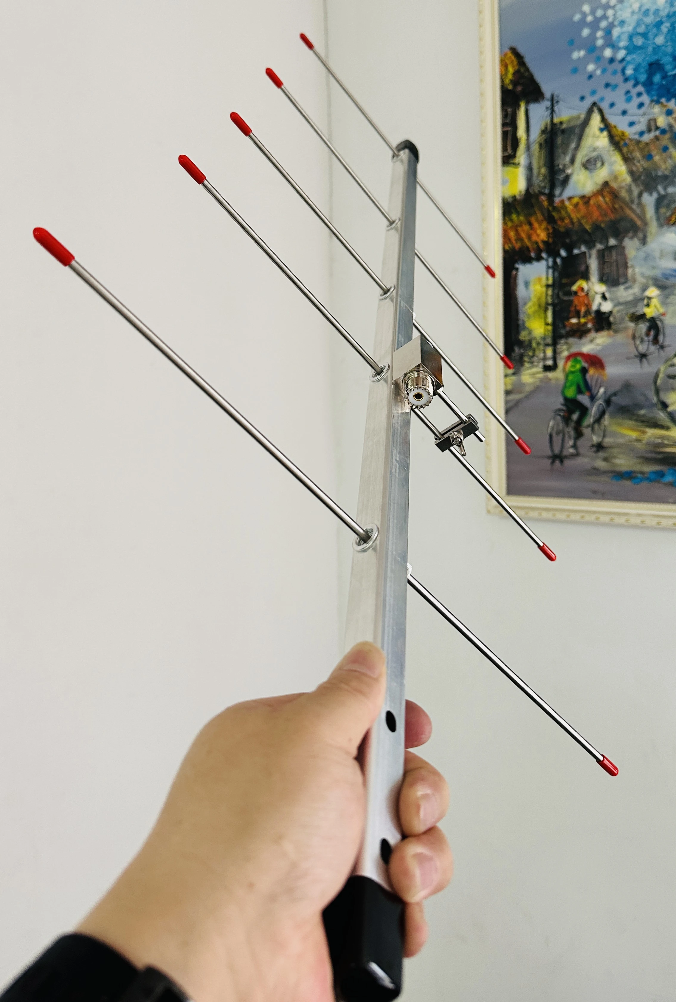 UHF 420-450MHz 5-Element Yagi Beam Antenna High Gain Adjustable Detachable Amateur Radio Antenna - Image 3
