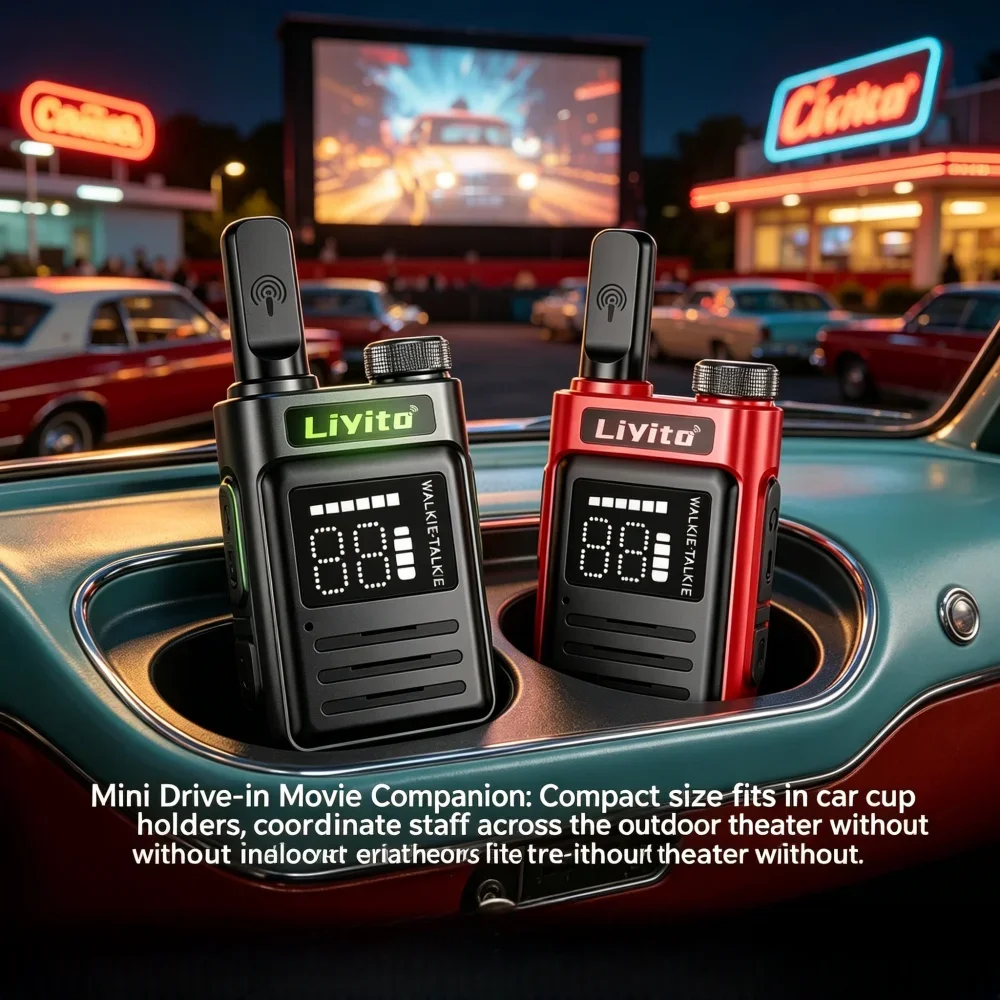 Newest Mini Walkie Talkie Long Range Rechargeable Durable for Camping Hiking Outdoor Adventure COD Radio