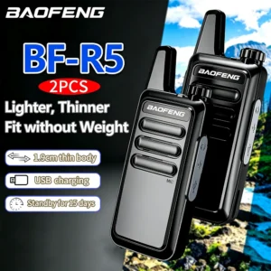 2pcs/pair Baofeng BF-5R Walkie Talkie Mini UHF 446.0-446.2Mhz