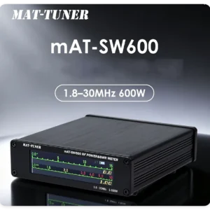 [Brand New] MAT-SW600 High-Precision Digital SWR & RF Power Meter 1.8-30MHz 600W HF Shortwave - Free Shipping